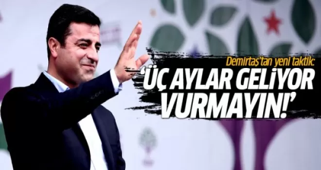 Demirtaş'tan yeni taktik: Üç aylar geliyor vurmayın!