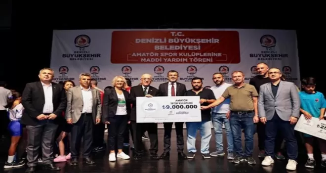 Denizli Büyükşehir’den amatör spor kulüplerine 9 Milyon TL destek