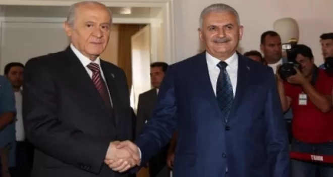 Devlet Bahçeli'den Binali Yıldırım'a tebrik
