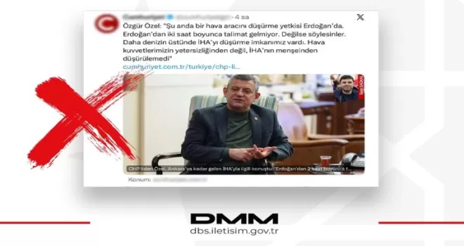 Dezenformasyon’dan İHA düşürme iddialarına yalanlama