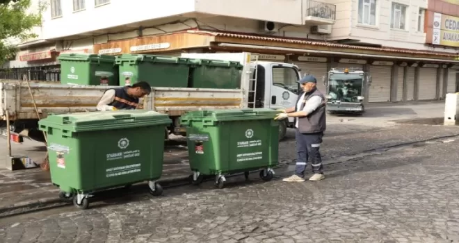 Diyarbakır’da yeni nesil çöp konteynerleri alanlarda