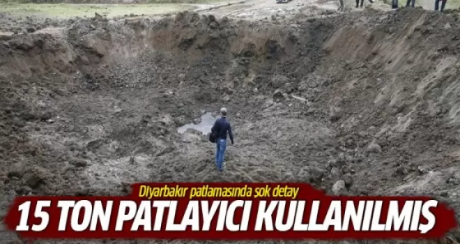 Diyarbakır patlamasında 15 ton patlayıcı kullanılmış