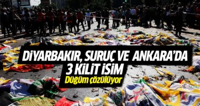 Diyarbakır, Suruç ve Ankara’da 3 kilit isim