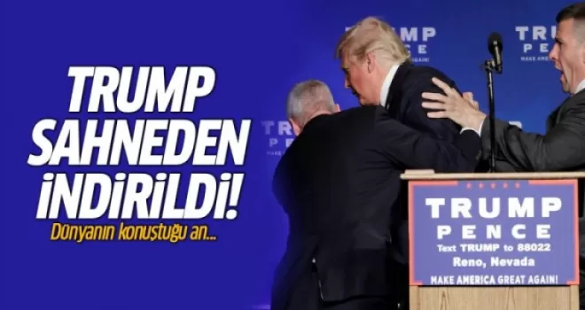 Donald Trump sahneden indirildi