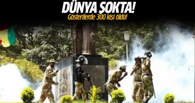 Dünya şokta! Gösterilerde 300 kişi öldü