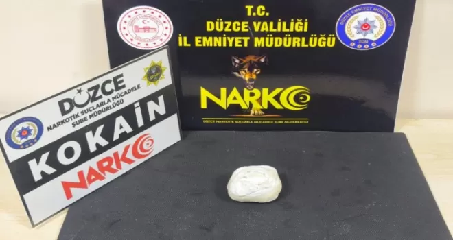 Düzce’de 125 Gram kokain ele geçirildi: 1 kişi tutuklandı