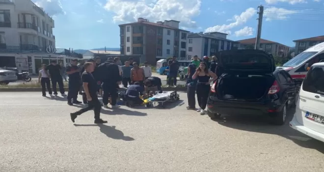 Düzce’de motosiklet ile otomobil çarpıştı: 1 yaralı