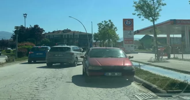 Düzce’de ters yönde ilerleyen sürücüye ceza