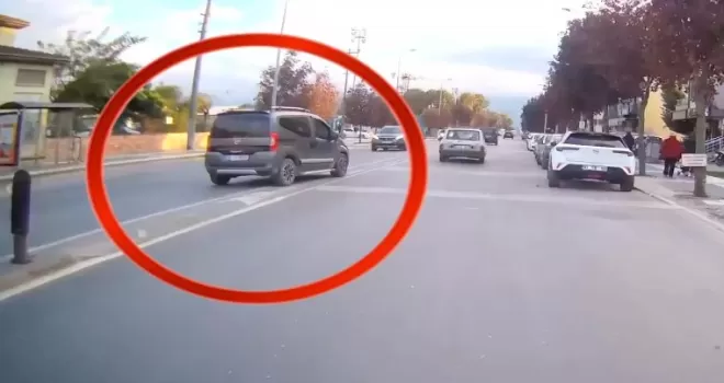 Düzce’de trafik güvenliğini tehlikeye attı