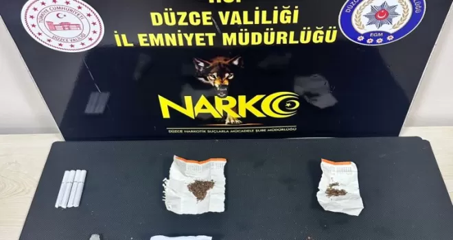 Düzce’de uyuşturucu operasyonu: 2 tutuklama