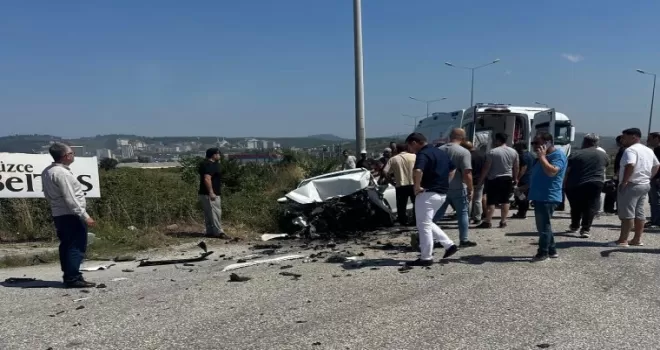 Düzce Kuzey Çevre Yolu’nda kaza: 1 yaralı