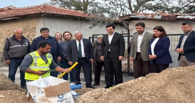 Edirne İbriktepe Köyü’nde doğal gaz çalışmaları incelendi