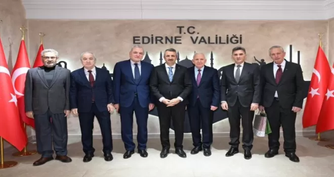 Edirne Valisi Sezer’e Balkan liderlerinden ziyaret