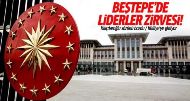 Erdoğan Beştepe'de, Kılıçdaroğlu ve Bahçeli'yle görüşecek