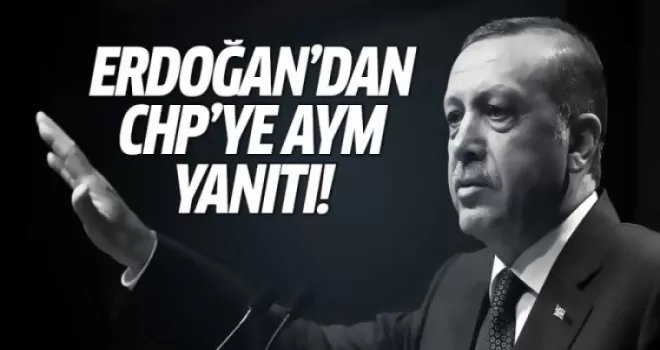 Erdoğan'dan CHP'ye 'AYM' yanıtı