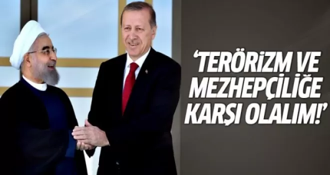 Erdoğan'dan 'terörizm ve 'mezhepçilik' açıklaması!