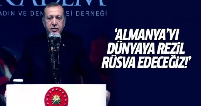Erdoğan: Dünyaya rezil rüsva edeceğiz!