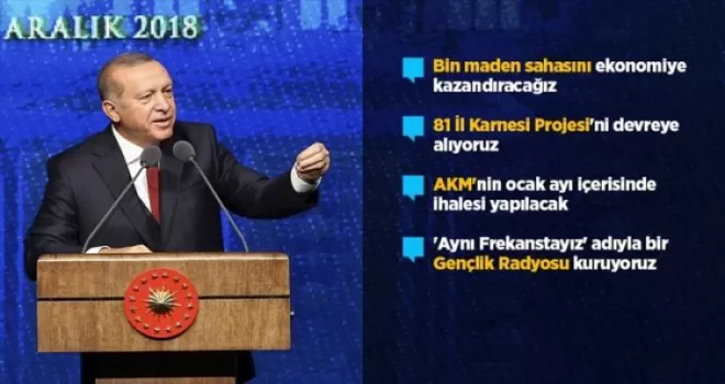Erdoğan ikinci 100 günlük hedefleri açıkladı