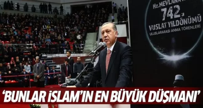 Erdoğan, Mevlana'nın 742.Vuslat törenlerinde konuştu
