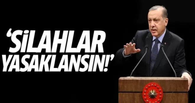 Erdoğan: Silahlar Yasaklansın