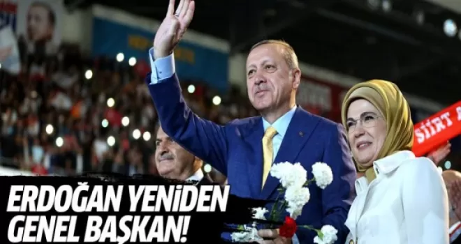 Erdoğan yeniden genel başkan!