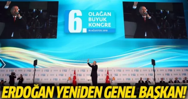 Erdoğan Yeniden Genel Başkan