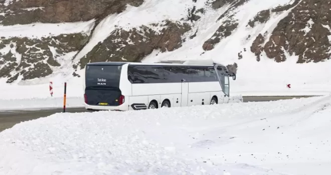 Erzurum ve İsveç’te ’elektrikli otobüs’ kar ve buza meydan okudu