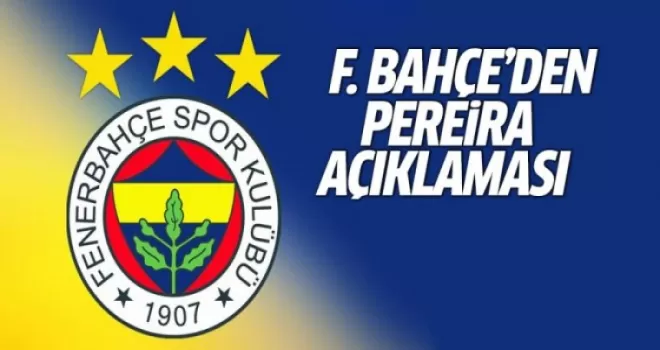 F.Bahçe: Pereira şu anda görevinin başında!