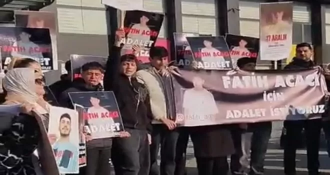 ’Fatih Acacı için adalet’ sloganları Ankara’da adliye önünde yankılandı!
