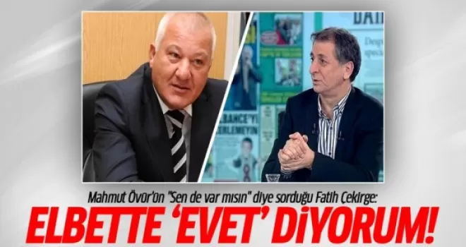 Fatih Çekirge'den Mahmut Övür'ün referandum pasına cevap!