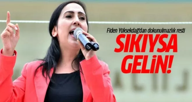 Fiden Yüksekdağ'dan dokunulmazlık resti: Sıkıysa gelin