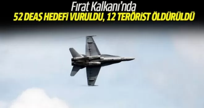 Fırat Kalkanı Harekatı'nda 12 terörist etkisiz hale getirildi