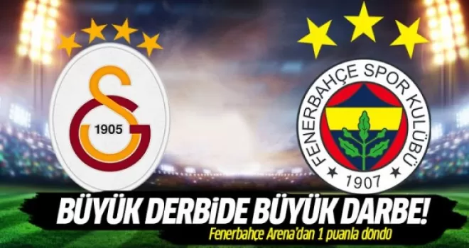 Galatasaray 0 - 0 Fenerbahçe Maç Sonucu