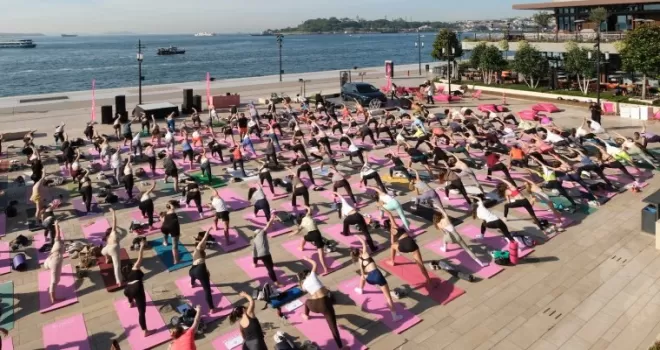 Galatport İstanbul’da sezonun son ’Yoga’sı
