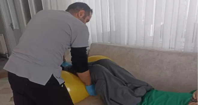 Gaziantep Büyükşehir’den evde fizik tedavi hizmeti