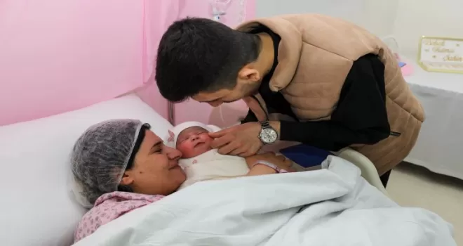 Gaziantep’de tüp bebek desteğinin ilk bebeği dünyaya geldi