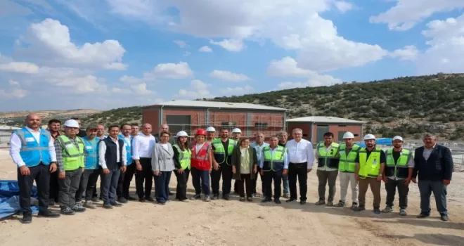 Gaziantep’te Kuzeyşehir Atık Su Arıtma Tesisi inşaat alanına inceleme