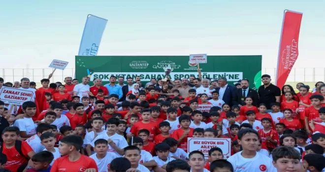 Gaziantep’te sokaktan sahaya spor şöleni