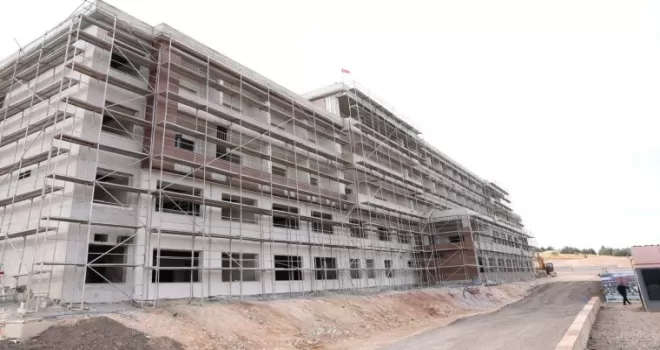 Gaziantep’te yapımı süren Yaş Bakım ve Rehabilitasyon Merkezi’ne ziyaret