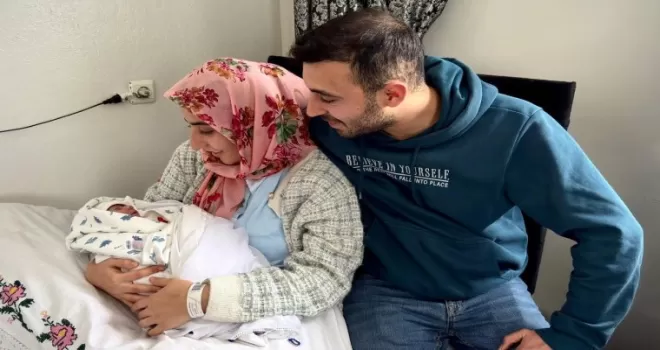 Gaziantep’te yeni yılın ilk bebeği güvenle ulaştırıldı