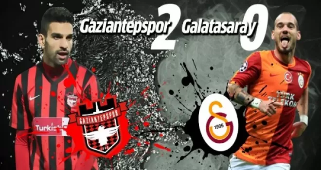 Gaziantepspor 2 - 0 Galatasaray maç sonucu