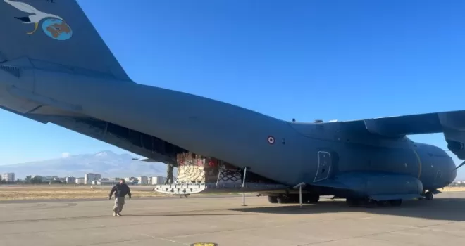 Gazze için tonlarca gıda malzemesi Ürdün’e ulaştırıldı