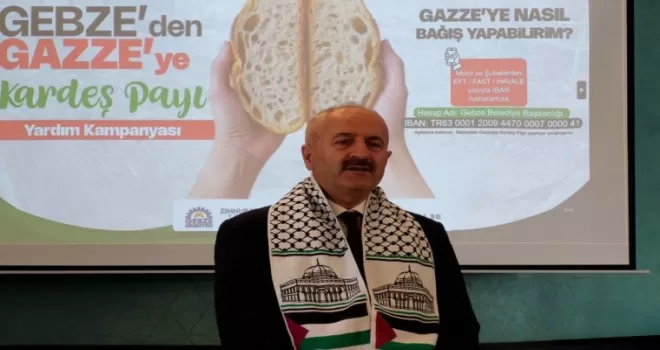 Gebze’den Gazze’ye kardeş payı