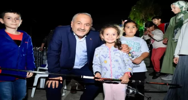 Gebze Eskihisar’da ’Baba ve Çocuk’lar balık tuttu