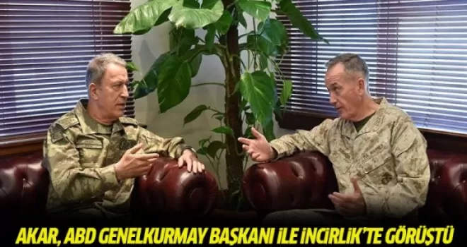 Genelkurmay Başkanı Akar, ABD'li mevkidaşı Dunford ile görüştü