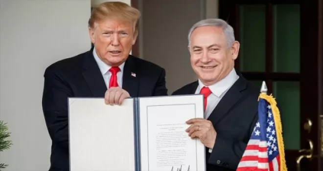 'Golan Tepeleri kararı Trump ve Netanyahu'yu kurtarmak için alındı'