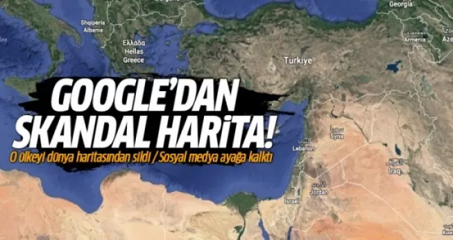 Google Filistin'i dünya haritasından sildi!