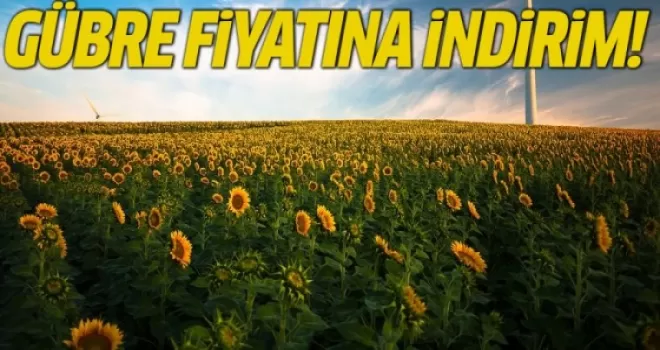 Gübre Fiyatına İndirim
