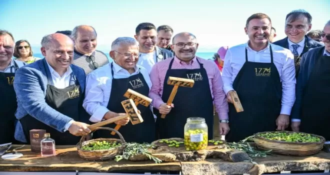 Guinness için zeytin tattılar