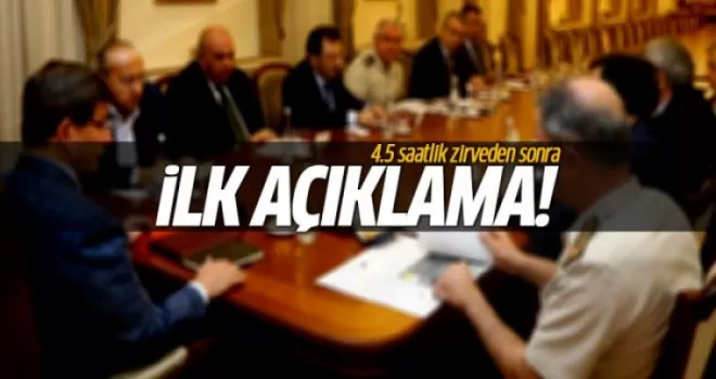 Güvenlik Toplantısı sonrası flaş terör açıklaması